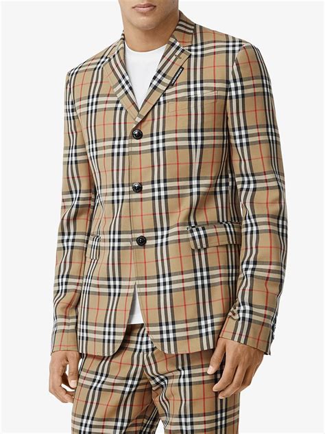 burberry blazer 38|burberry check blazer.